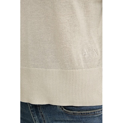 Giorgio Armani пуловер с къси ръкави дамски с добавен лен (XW001912.AF21575)