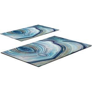 Foutastic Сини килими за баня в комплект от 2 бр. 60x100 cm - Foutastic (323CTW1125)