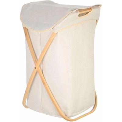 Estia Кош за пране Estia - Bamboo Essentials, сгъваем, 40 x 40 x 70 cm, бежов (02-18627)