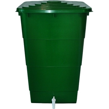 GEOPLAST sud na dešť.vodu 200l PH hranatý s kohoutkem+víko