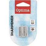 Optima Острилка optima метални оребрени клещи 2 отвора 1 бр. /острилка 100044 (100044)