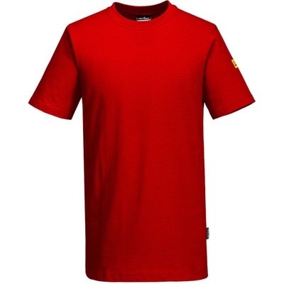 Portwest tričko ESD AS20 krátký rukáv antistatické Červená sytě M – Zboží Mobilmania