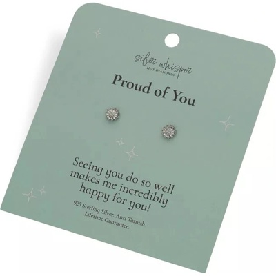 Hot Diamonds Stříbrné náušnice Silver Whisper Proud of You SWE009