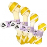 VetExpert Mr. Bandit Knotted Bone yellow - лакомство за куче, вързан кожен кокал жълт, 10 см - 1 бр - Полша