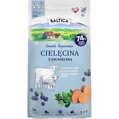 Baltica Telecí s jehněčím XS/S 3 kg