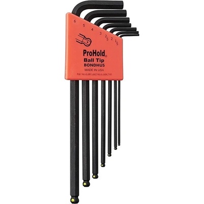 Bondhus PBLX7M 74992 Kľúč L 1.5-6 mm imbus s guličkou "ProHold" 7- dielna sada