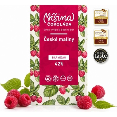 Míšina čokoláda Malinová čokoláda 42 % 50 g