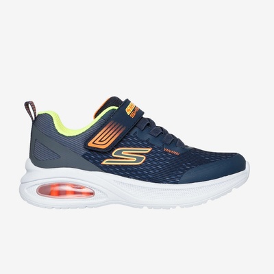 Skechers Microspec obuv pre batoľatá čierno-oranžová