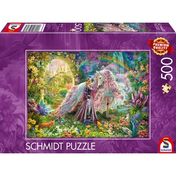 Schmidt Spiele Пъзел Schmidt от 500 части - Фантастично пътешествие с еднорог (59718)