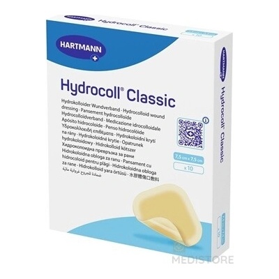 Winner Medical Co., Ltd. Hydrocoll Classic hydrokoloidné krytie na rany 7,5 x 7,5 cm 10 ks