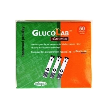GlucoLab testovacie prúžky pre glukomer 50 ks