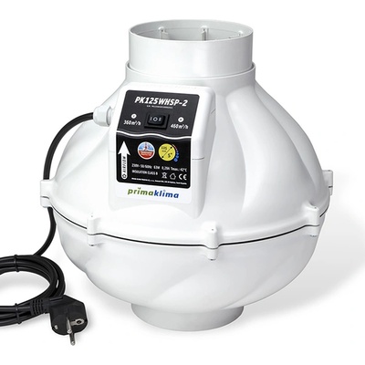 Prima Klima Вентилатор PK125WHSP-2 2-скоростен Ø125mm 460m3/h