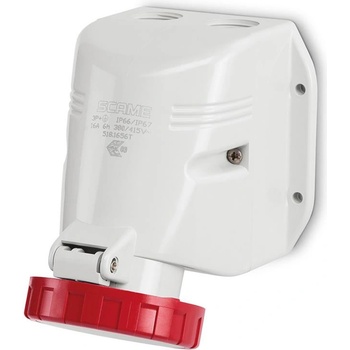 SCAME Промишлен контакт 3P+Е 16A 6h IP66 серия Optima Top M25 открит монтаж - 518.1656T (518.1656T)
