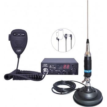 PNI PNI-PACK10 CB Radio Kit HP 8001 ASQ S9 Antenna 120cm 4W HS81 Headset (PNI-PACK10)