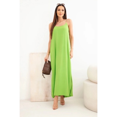 Kesi Women's maxi dress with straps light green