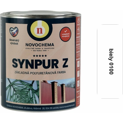 NOVOCHEMA SYNPUR Z polyuretánový dvojzložkový základný náter 0,95 kg Biela