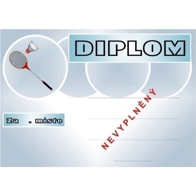 VIZINGR Badminton diplom A4 č.8