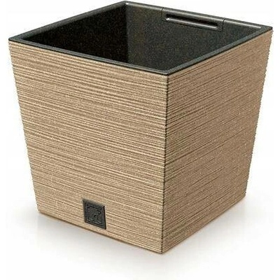 Prosperplast Květináč plast hnědý 29,5 x 29,5 x 29 cm