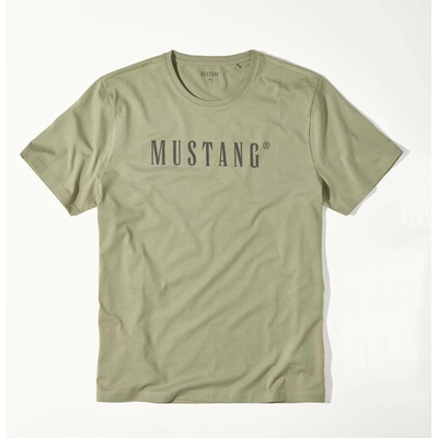 Mustang Olivové zelené pánské tričko BENNET
