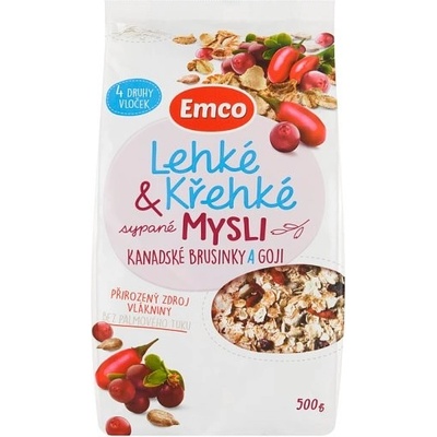 Emco Lehké & křehké sypané mysli kanadské brusinky a goji 500 g