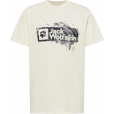 Jack Wolfskin Brand T M biele čierne