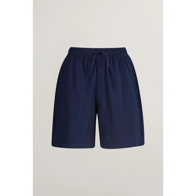šortky GANT cotton LINEN shorts MARINE
