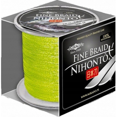 Mikado pletená šňůra nihonto fine braid 300m 0.30mm 29.6kg fluo žlutá 1 cívka – Zbozi.Blesk.cz