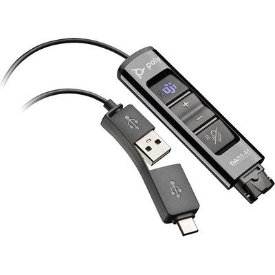 HP Poly DA85-M USB to QD Black Adaptér TAA 786C8AA