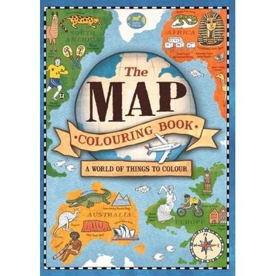 The Map Colouring Book: A World of Things to Colour Hughes Natalie