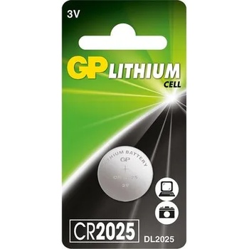 GP Batteries Литиева бутонна батерия gp cr-2025 3 v 1 бр. gp (gp-bl-cr2025-7u1)