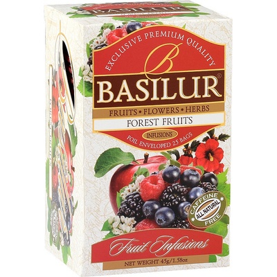 Basilur Ovocný čaj Fruit Forest Fruit porcovaný s přebalem 25 ks