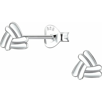 Nefertitis 33306 Stříbrné náušnice pecky TRIANGLE NF59566 6 mm 0,65 g