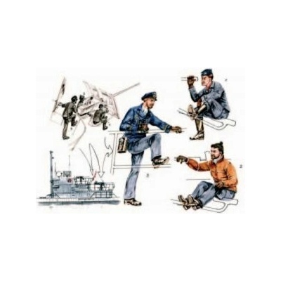 Atlantic CMK U-VII version Gun-Crew for 3,7cm Fla 1:72