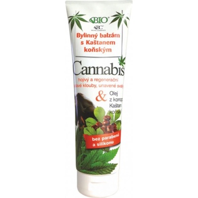 Bione Cosmetics Cannabis s arnikou a kaštanem koňským bylinný balzám 300 ml