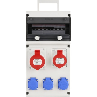 SCAME Табло 632.4520 тип B сглобено с индустриални контакти и токови защити ABB - 632.4520-B (632.4520-B)