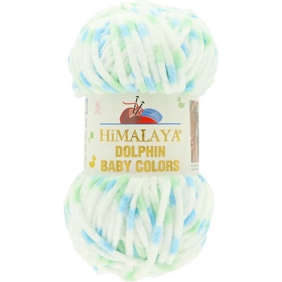 Himalaya Dolphin Baby Colors 80409 biela mentolové bodky