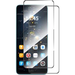  Два броя удароустойчив стъклен протектор за екран марка Enkay за Xiaomi Redmi Note 14S - с черна рамка