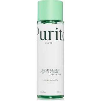 PURITO Wonder Releaf Centella Toner Unscented успокояващ тоник за лице за чувствителна кожа на лицето 200ml