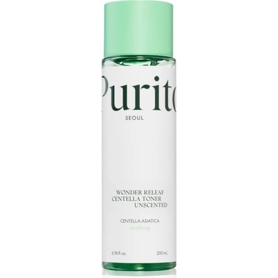 PURITO Wonder Releaf Centella Toner Unscented успокояващ тоник за лице за чувствителна кожа на лицето 200ml