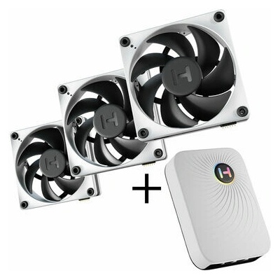 Hyte FP12 THICC FAN 3ks + NEXUS Portal NP50 FAN-HYTE-FP12-BW-3NP