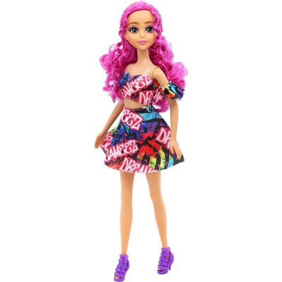 Funville Dreameez s růžovými vlasy v kornoutu 29cm