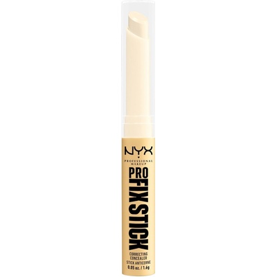 NYX Professional Makeup Pro Fix Stick korektor pre zjednotenie farebného tónu pleti 0,3 Yellow 1,6 g