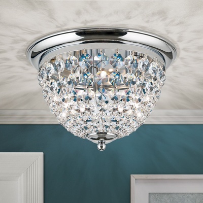 Orion DLU 1840/35-Кристален плафон PLAFOND 3xE27/40W/230V Ø 35 см хром (OR0074)