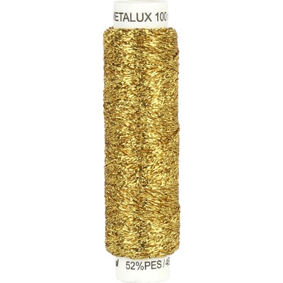 Nitě vyšívací Metalux - 0,2mm/100m nit Metalux: 312 Tmavě zlatá