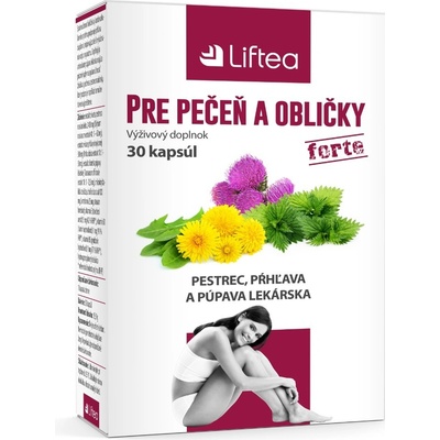 Liftea Pre pečeň a obličky Forte 30 kapsúl