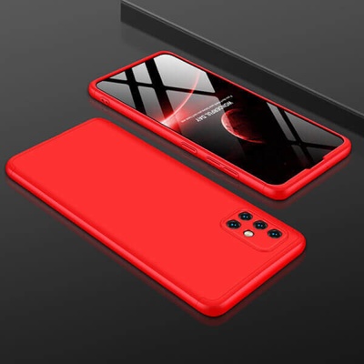 Púzdro SES Ochranné 360 ° celotelové plastové Xiaomi Redmi Note 10 - červené