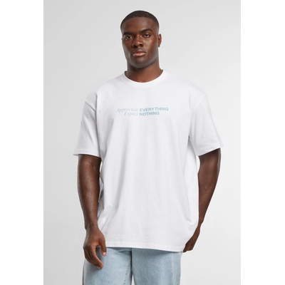 Mister Tee Тениска Appreciate Expect Oversize Tee white XXLUB-MT3395-00220 - Тъмносив, размер M