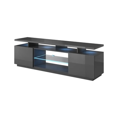 Cama meble Rtv eva шкаф 180х40х56 графит/гланц (eva rtv gr/gr)