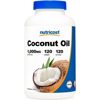 Nutricost Coconut Oil, 1000 mg, 120 софтгел капсули, Nutricost (00848 (210101) NC)
