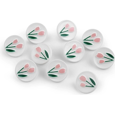 Gombík s tulipánmi Farba: ružová